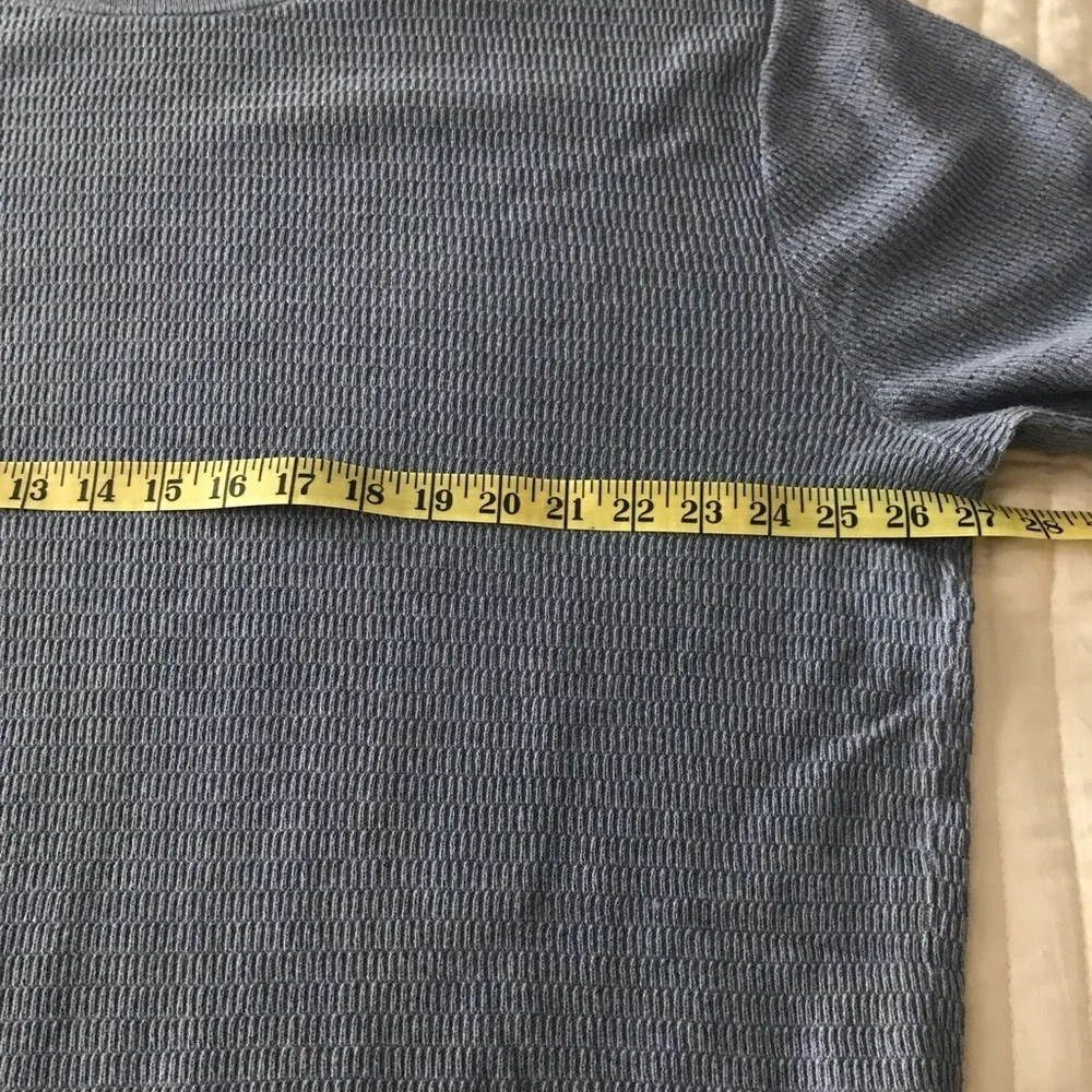 J. Crew‎ slate blue long sleeve sweater tee in size XXL. 100% cotton